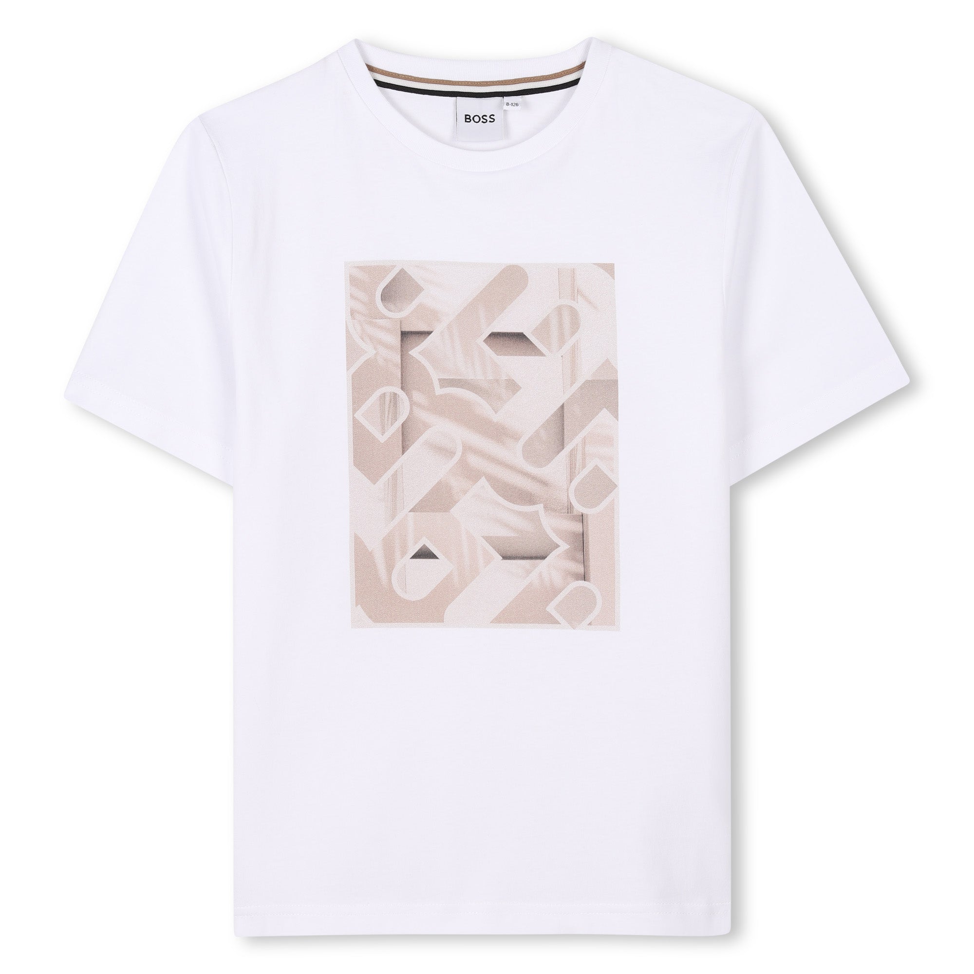 Boss Boys White Short Sleeve T-Shirt