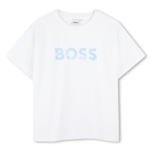 Boss Boys White Short Set