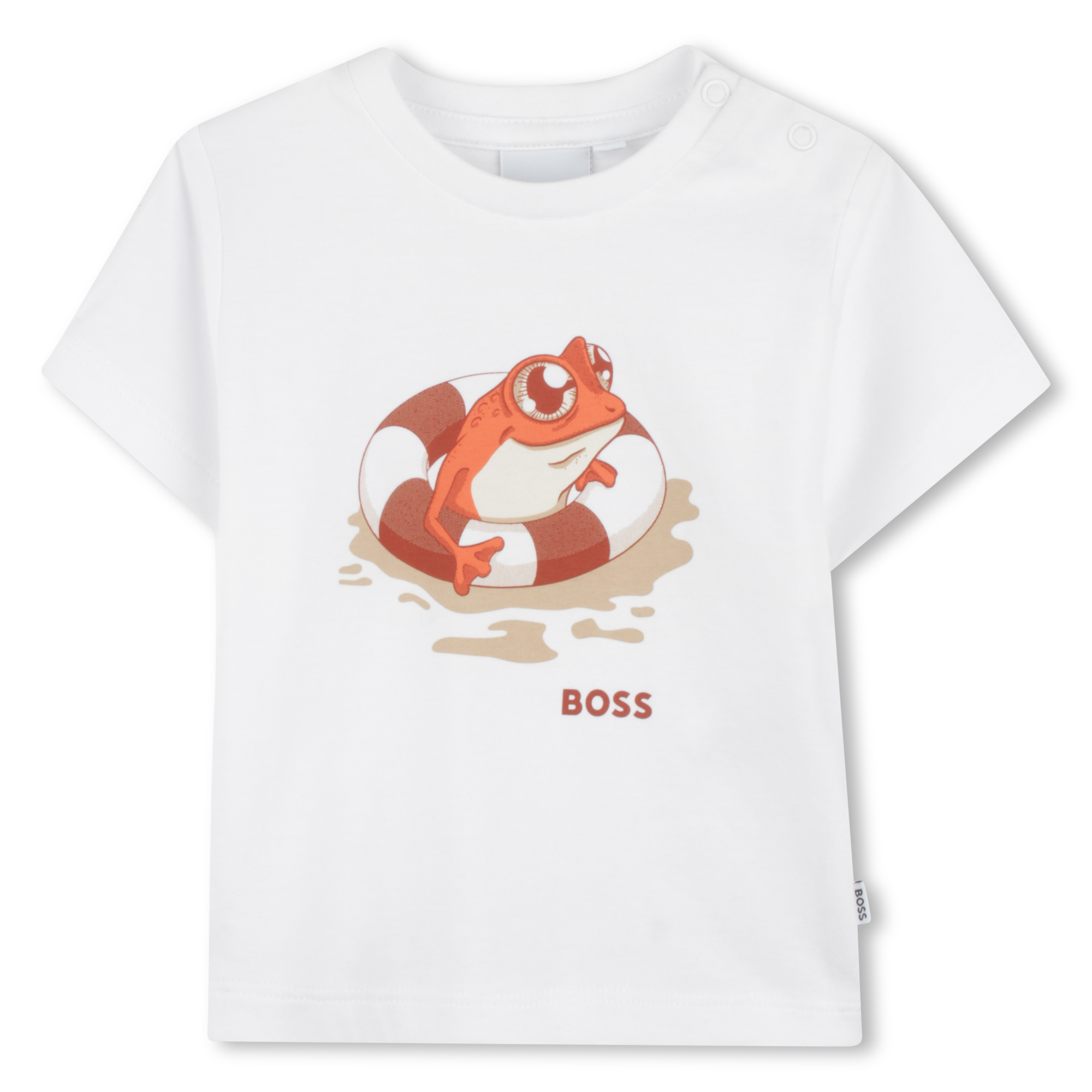 Boss Boys White Short Sleeve T-Shirt