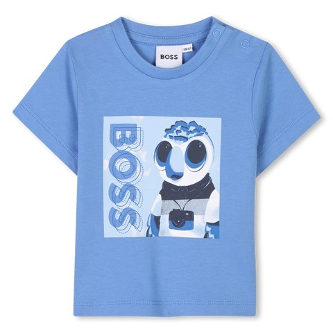 Boss Boys Blue Short Sleeve T-Shirt