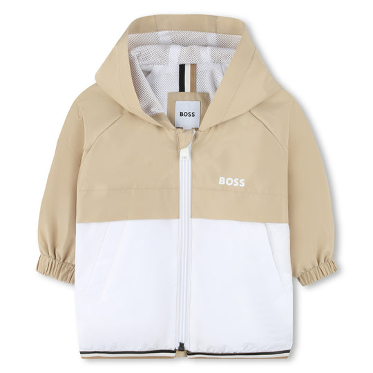 Baby Boys Stone Hooded Windbreaker