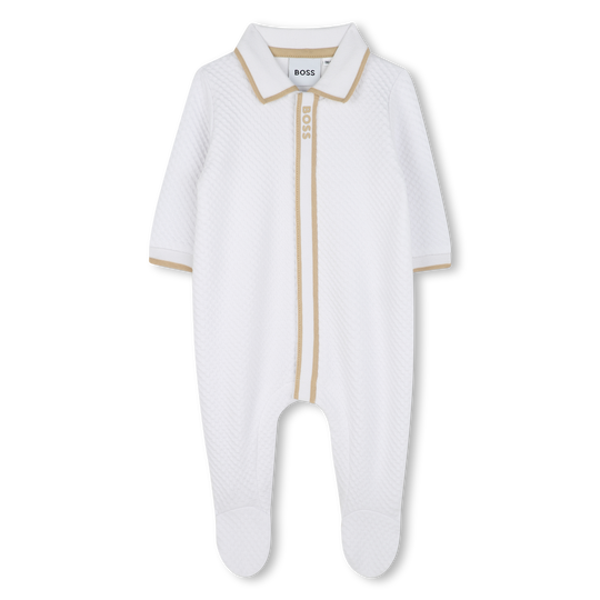 Boys White Babygrow