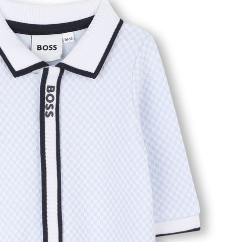 Boss Boys Pale Blue Babygrow