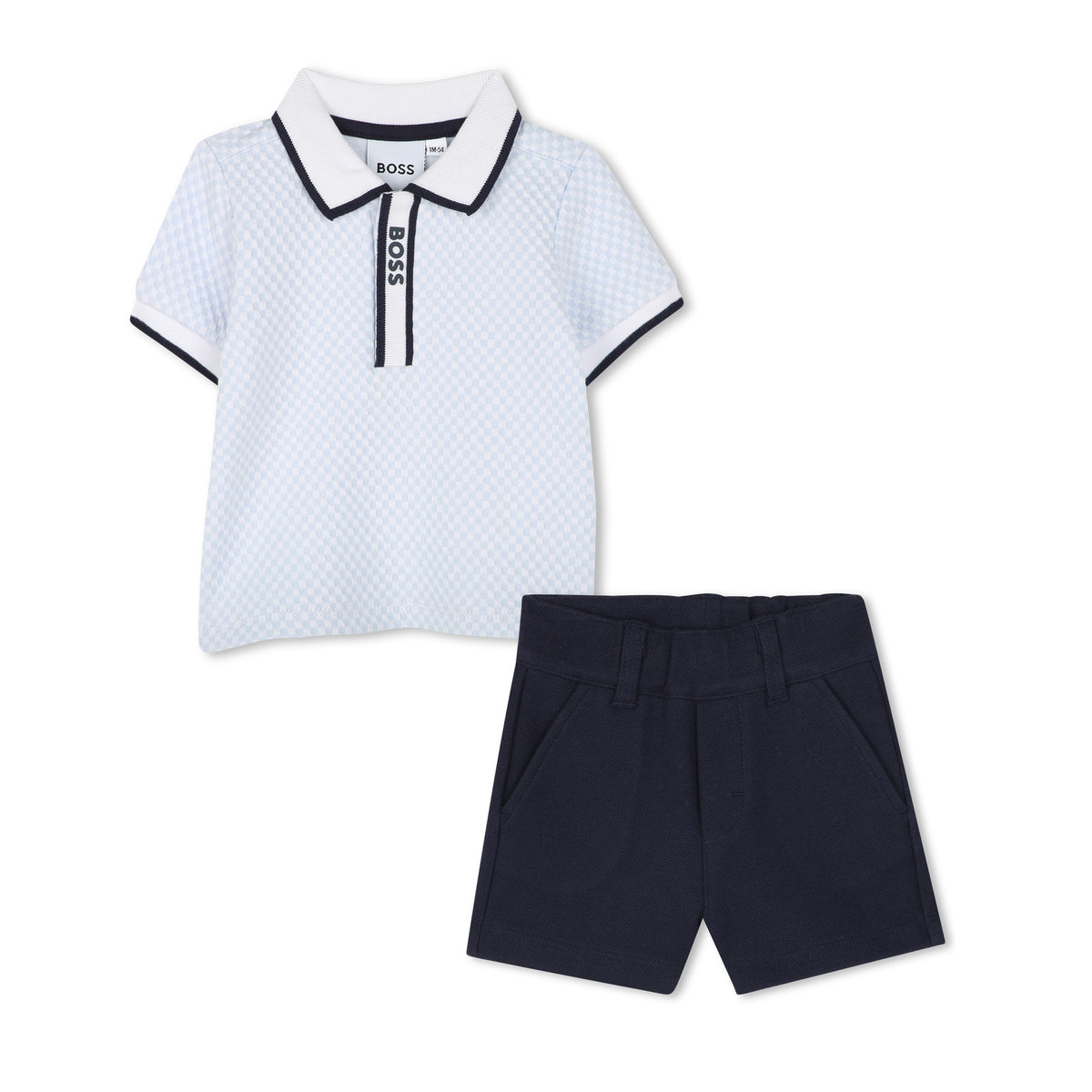 Boss Boys Pale Blue Polo Set