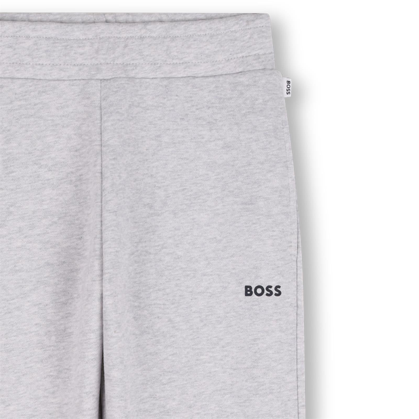 Boss Boys Grey Jogging Bottoms