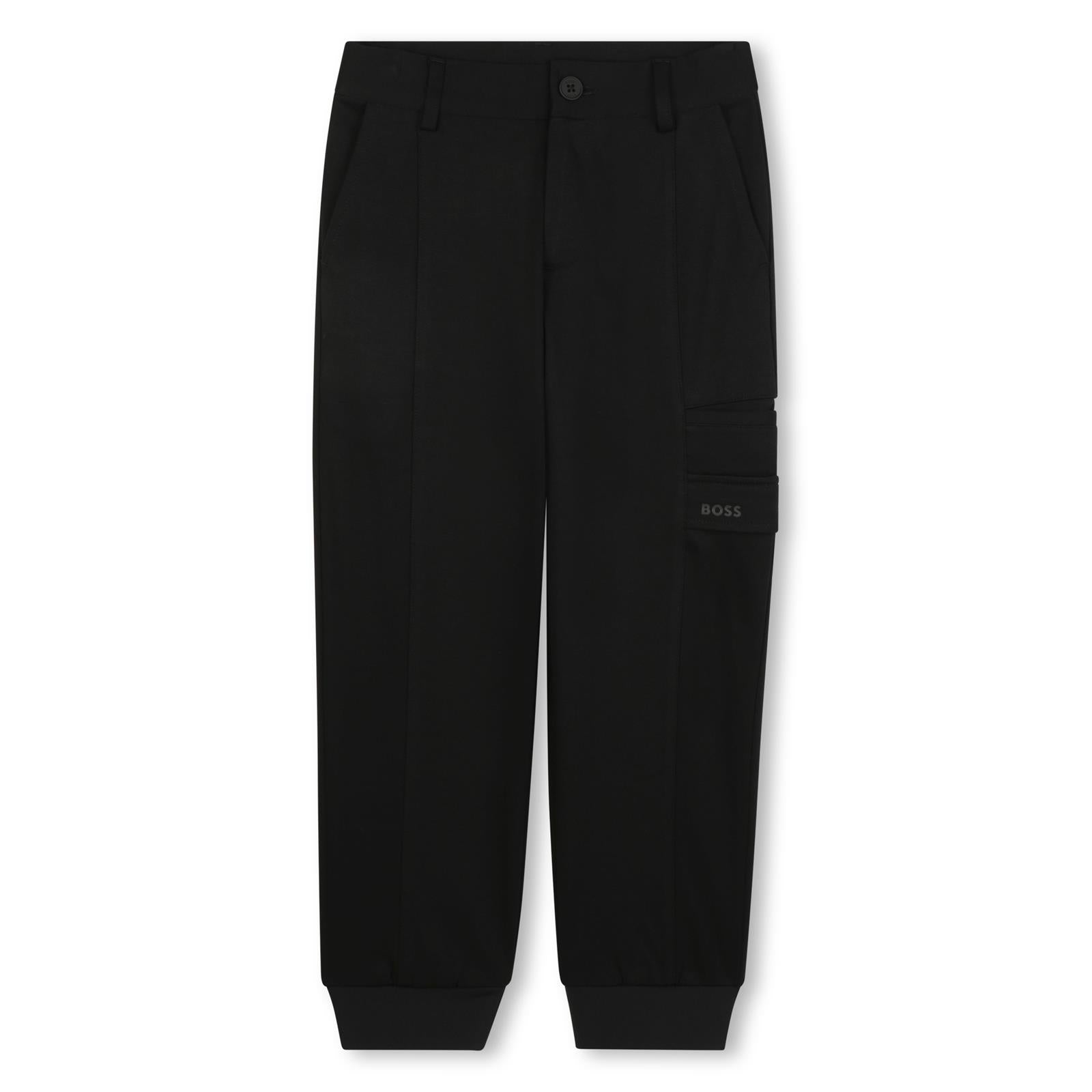 Boss Boys Black Joggers