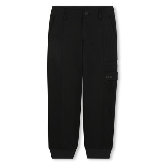 Boys Black Joggers