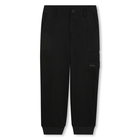Boss Boys Black Joggers