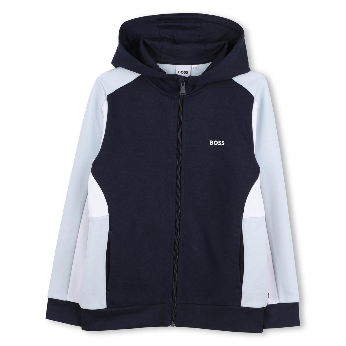 Boss Boys Blue Hooded Cardigan