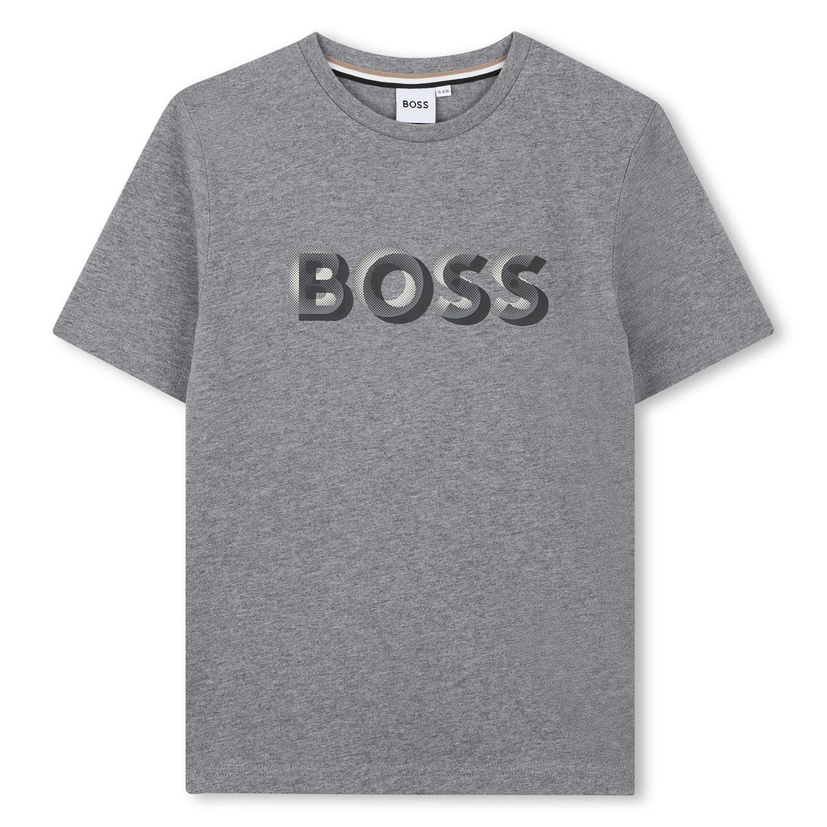 Boss Boys Grey Logo T-Shirt
