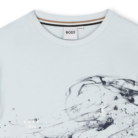 Boss Boys Blue Long Sleeve T-Shirt