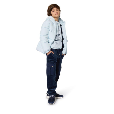 Boss Boys Blue Long Sleeve T-Shirt