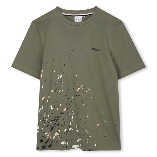 Boys Khaki Short Sleeve T-Shirt