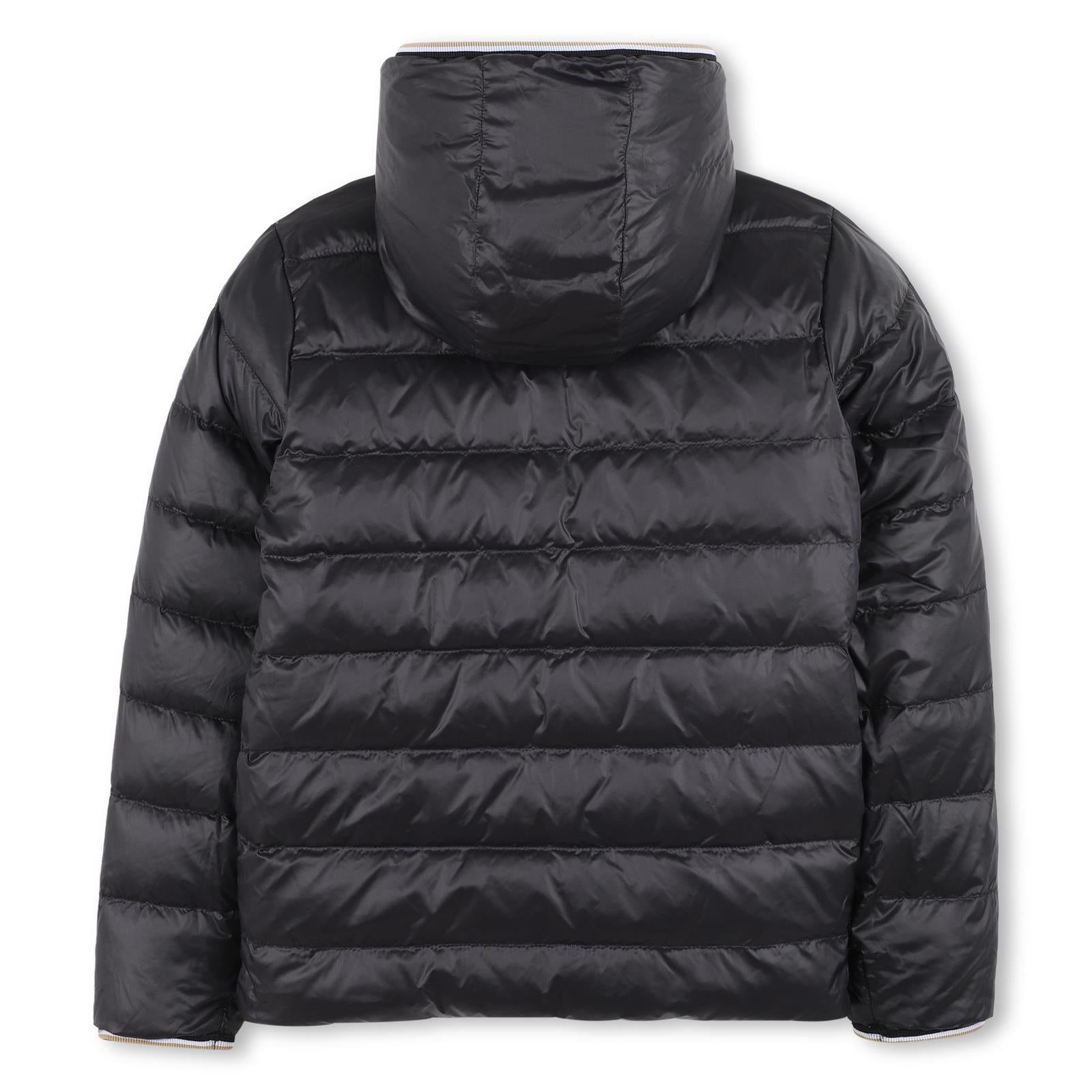 Boss Boys Khaki Reversible Puffer Jacket