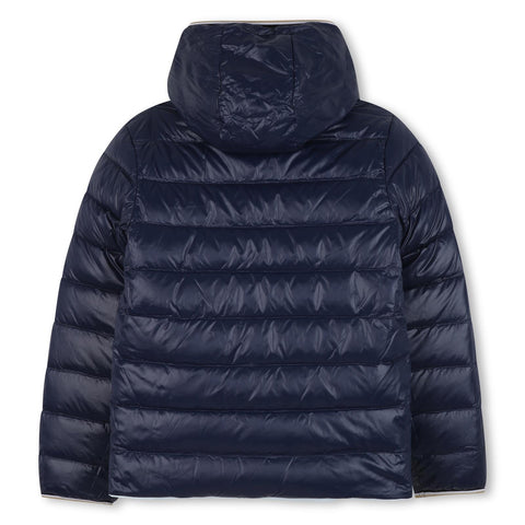 Boss Boys Blue Reversible Puffer Jacket