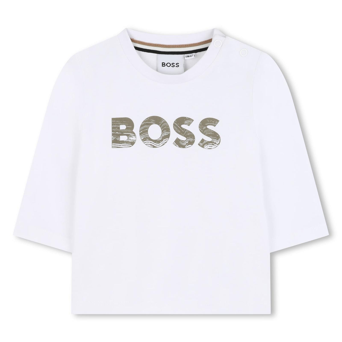 Boss Boys White Logo T-Shirt