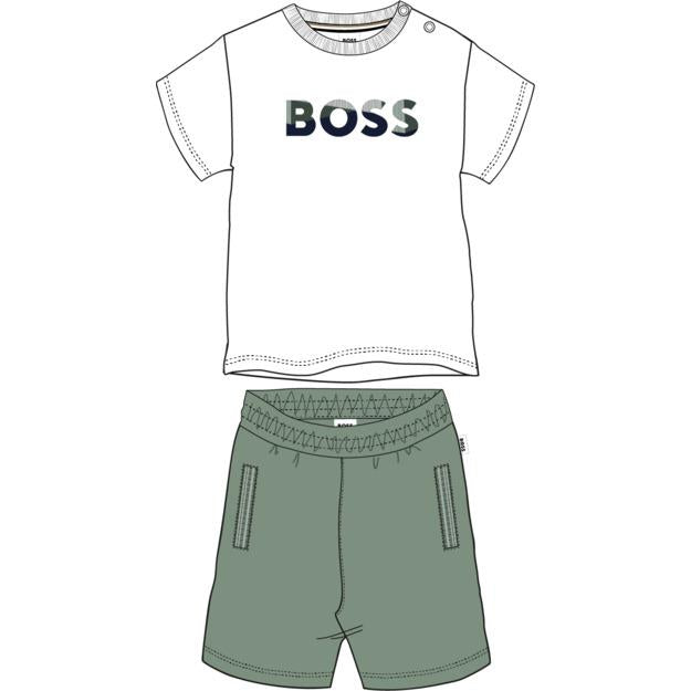 Boss Boys Khaki Short Set
