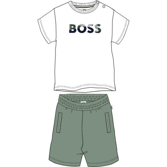 Boys Khaki Short Set