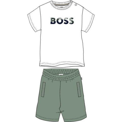 Boss Boys Khaki Short Set