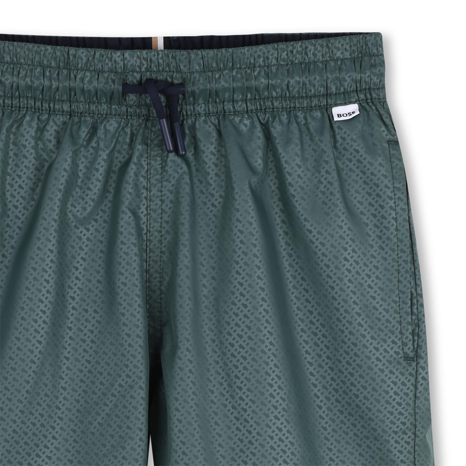 Boss Boys Green Swim Shorts