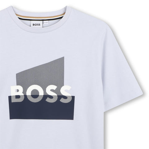 Boss Boys Blue Logo T-Shirt