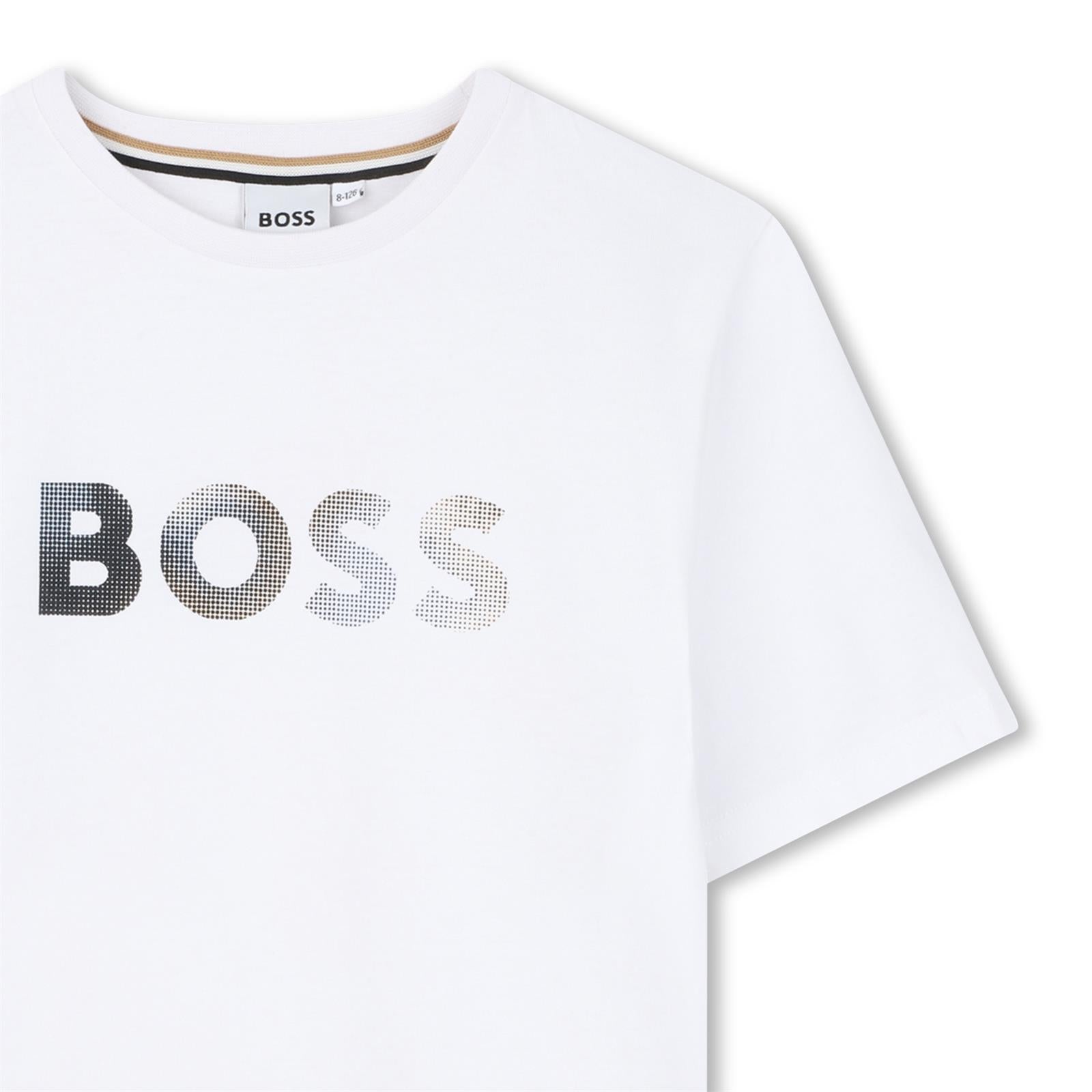 Boys White Logo T-Shirt