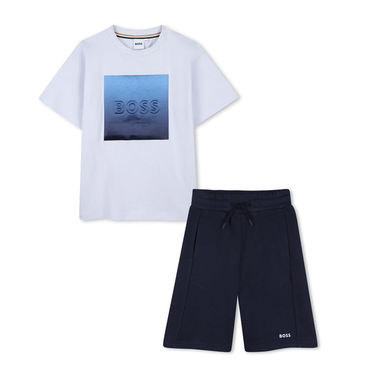 Boys Navy Short Set