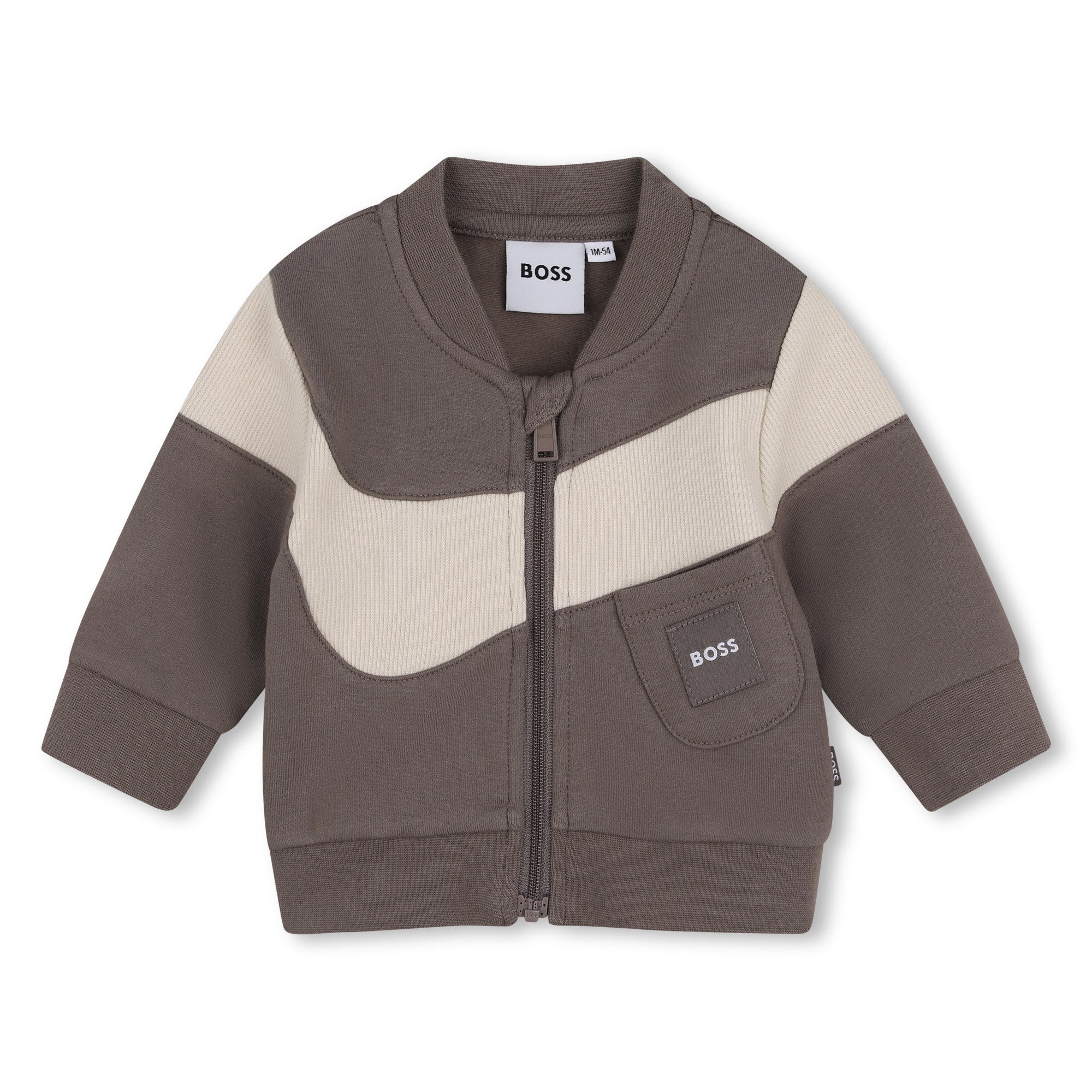 BOSS Boys Grey 3 Piece Tracksuit