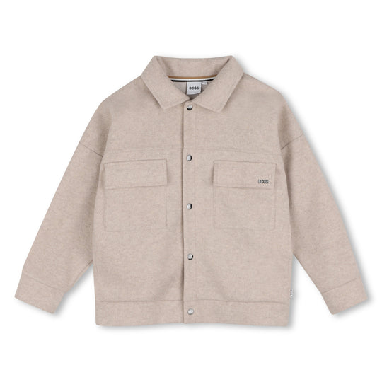 Boys Beige Marl Jacket