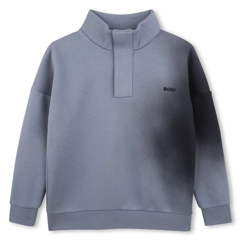 BOSS Boys Blue Sweatshirt