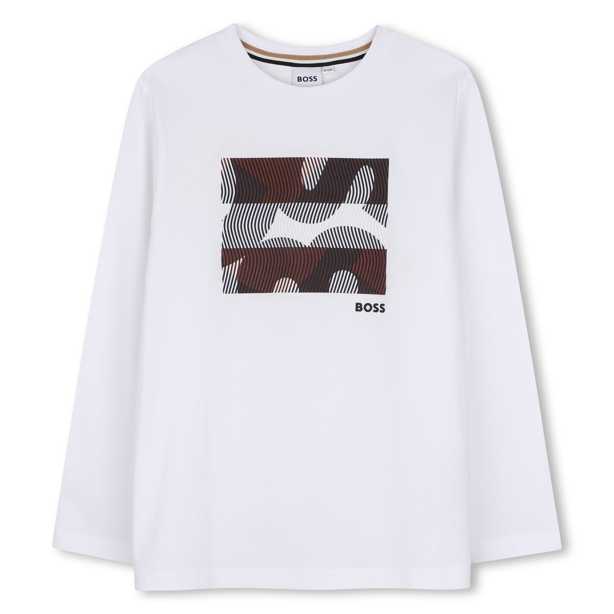 BOSS Boys White Logo T-Shirt