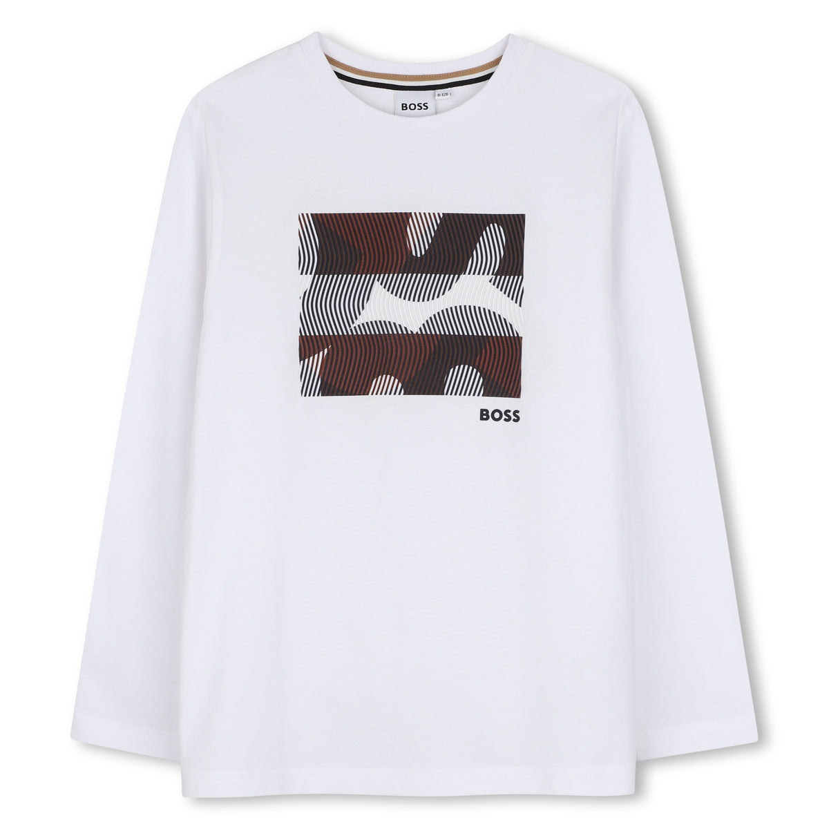 BOSS Boys White Logo T-Shirt