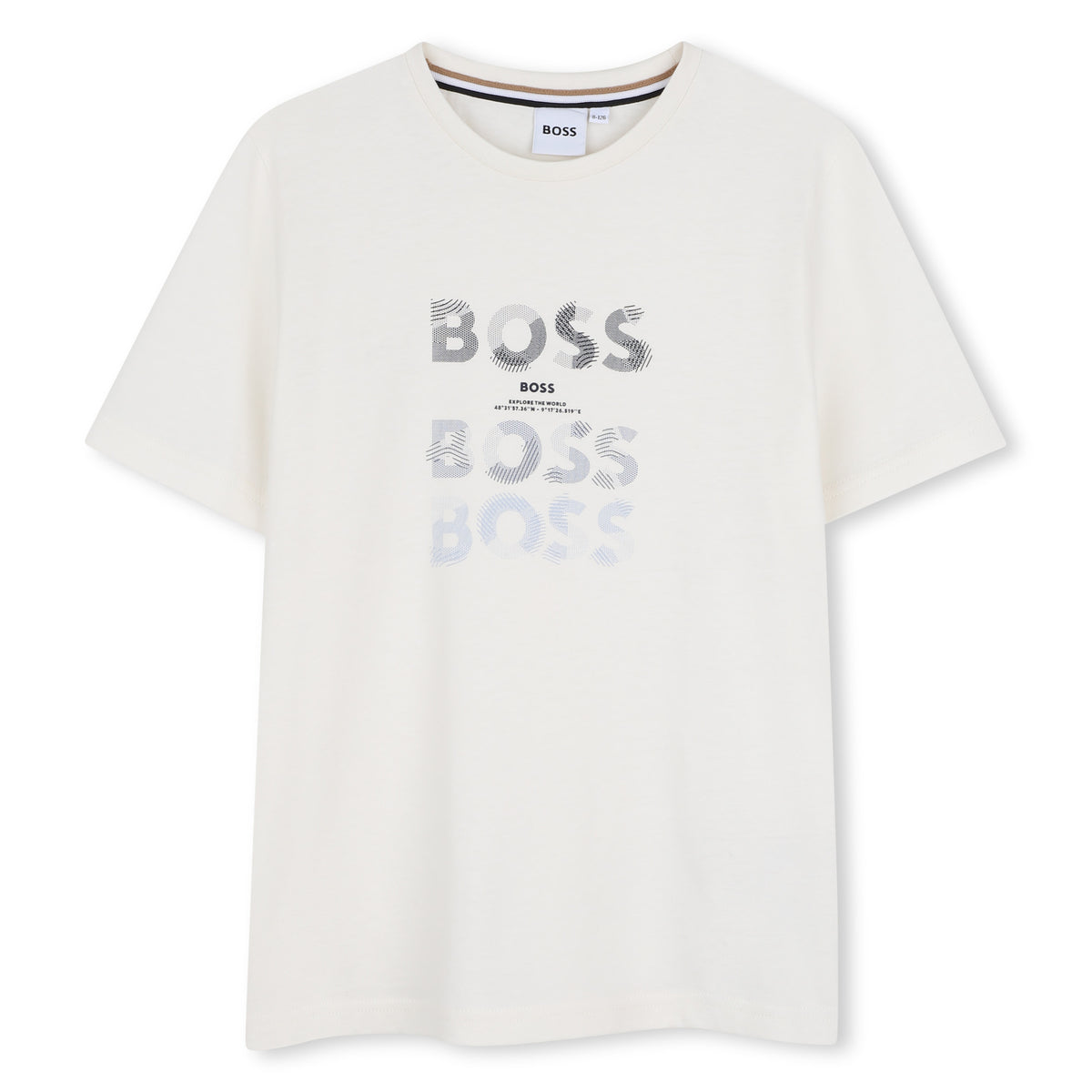 BOSS Boys White Logo T-Shirt
