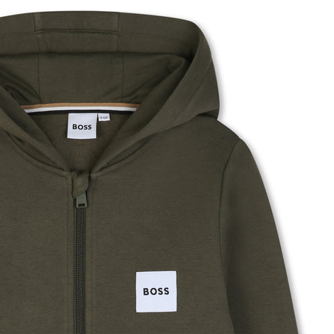 BOSS Boys Khaki Tracksuit