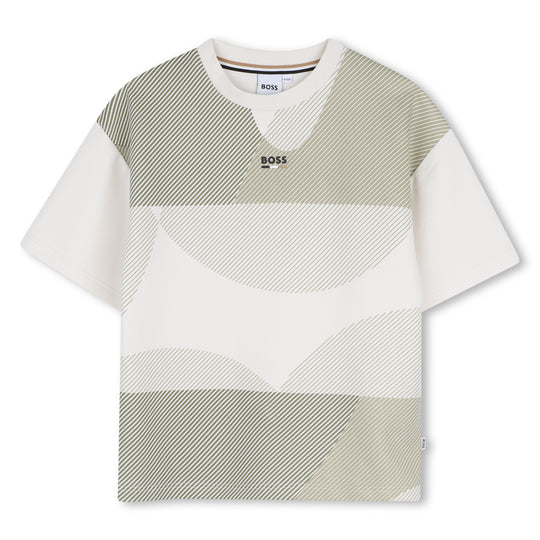 Boys White Short Sleeve T-Shirt
