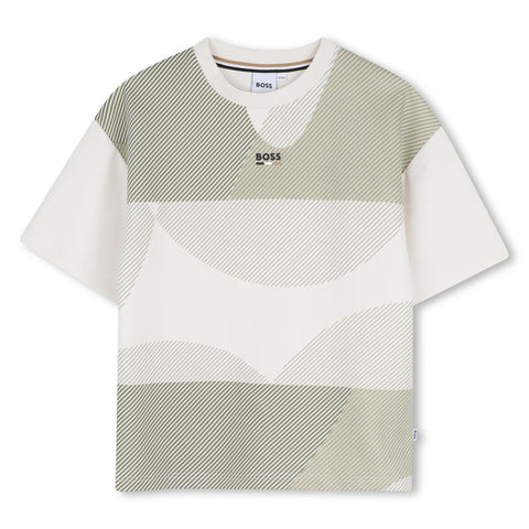 BOSS Boys White Short Sleeve T-Shirt