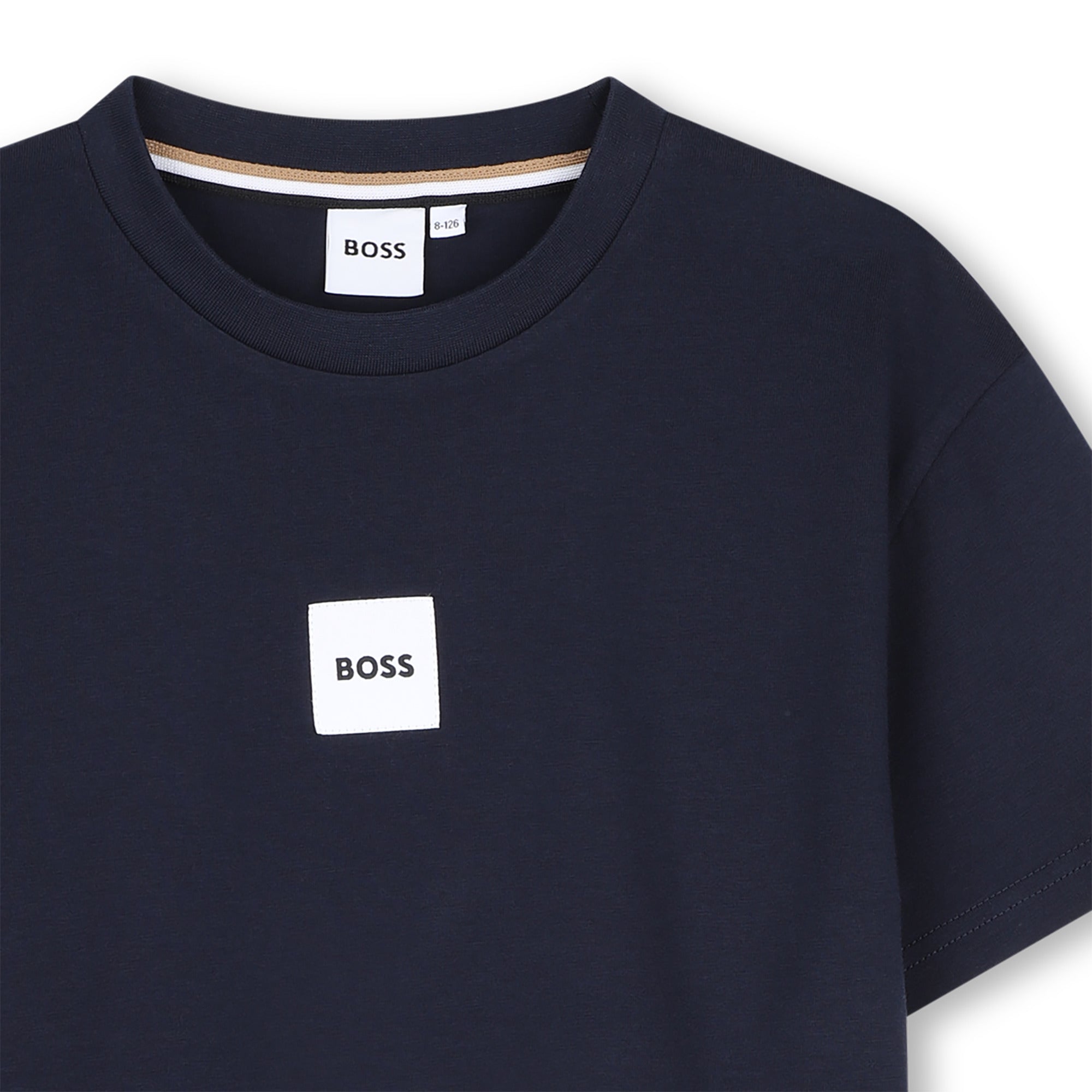 BOSS Boys Navy Logo T-Shirt