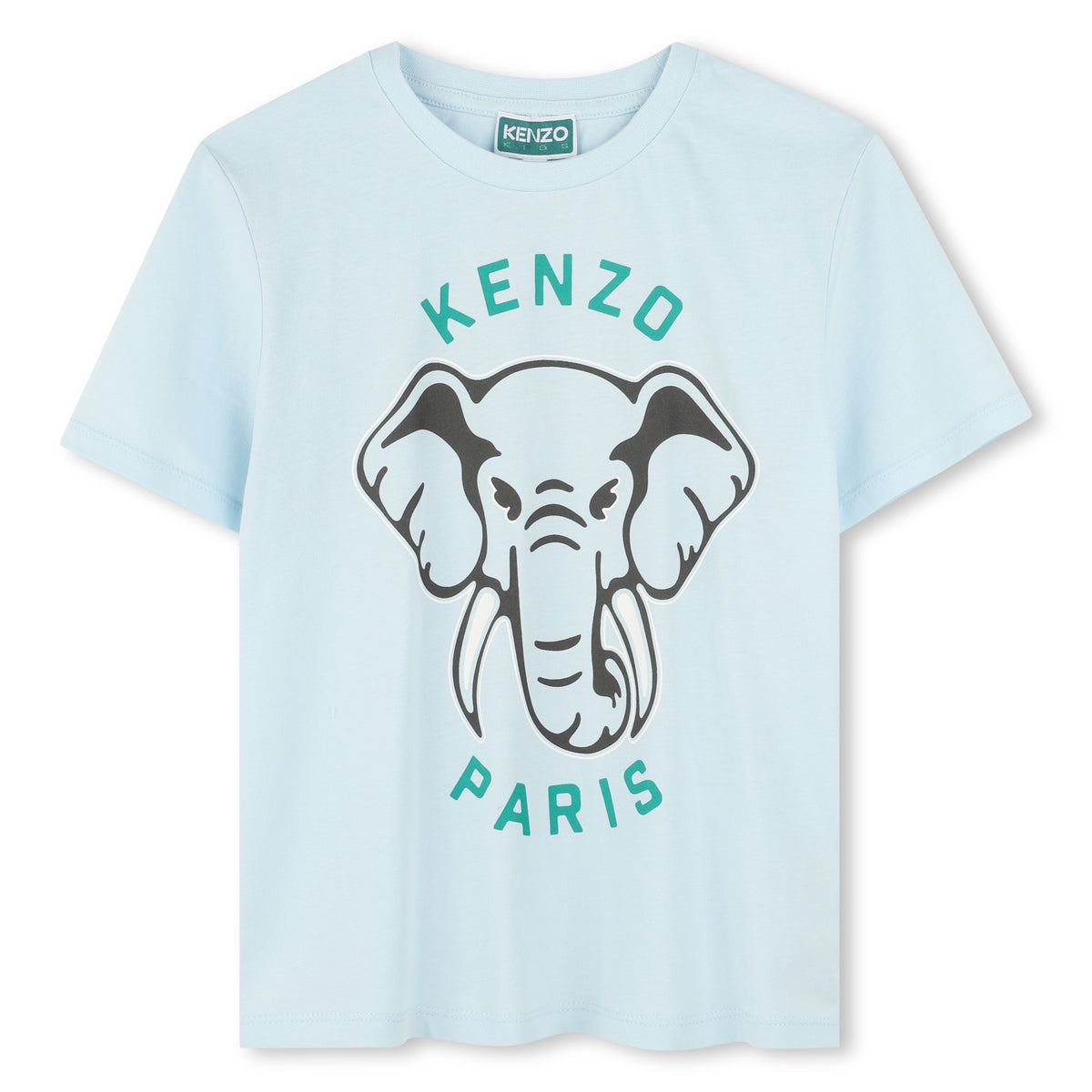 Kenzo Kids Boys Pale Blue Elephant T-Shirt