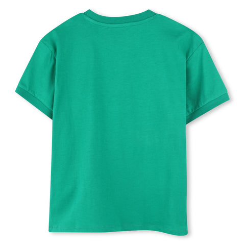 Kenzo Kids Boys Green Short Sleeve T-Shirt