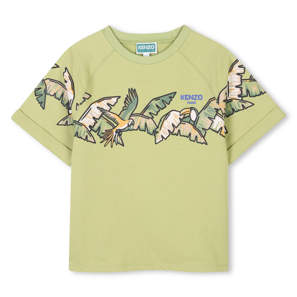 Kenzo Kids Boys Green Jungle T-Shirt