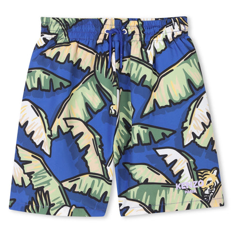 Kenzo Kids Boys Blue Jungle Swimming Short