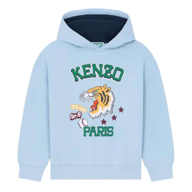 Kenzo Kids Boys Blue Hooded Sweatshirt