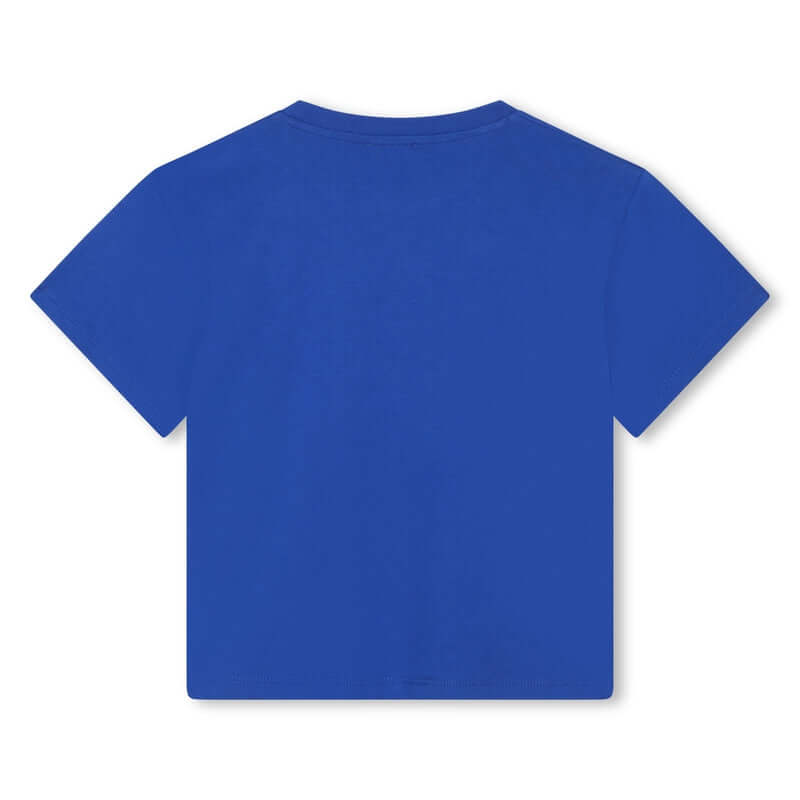 Kenzo Kids Boys Blue 'JUNGLE GAME' Short Sleeve T-Shirt