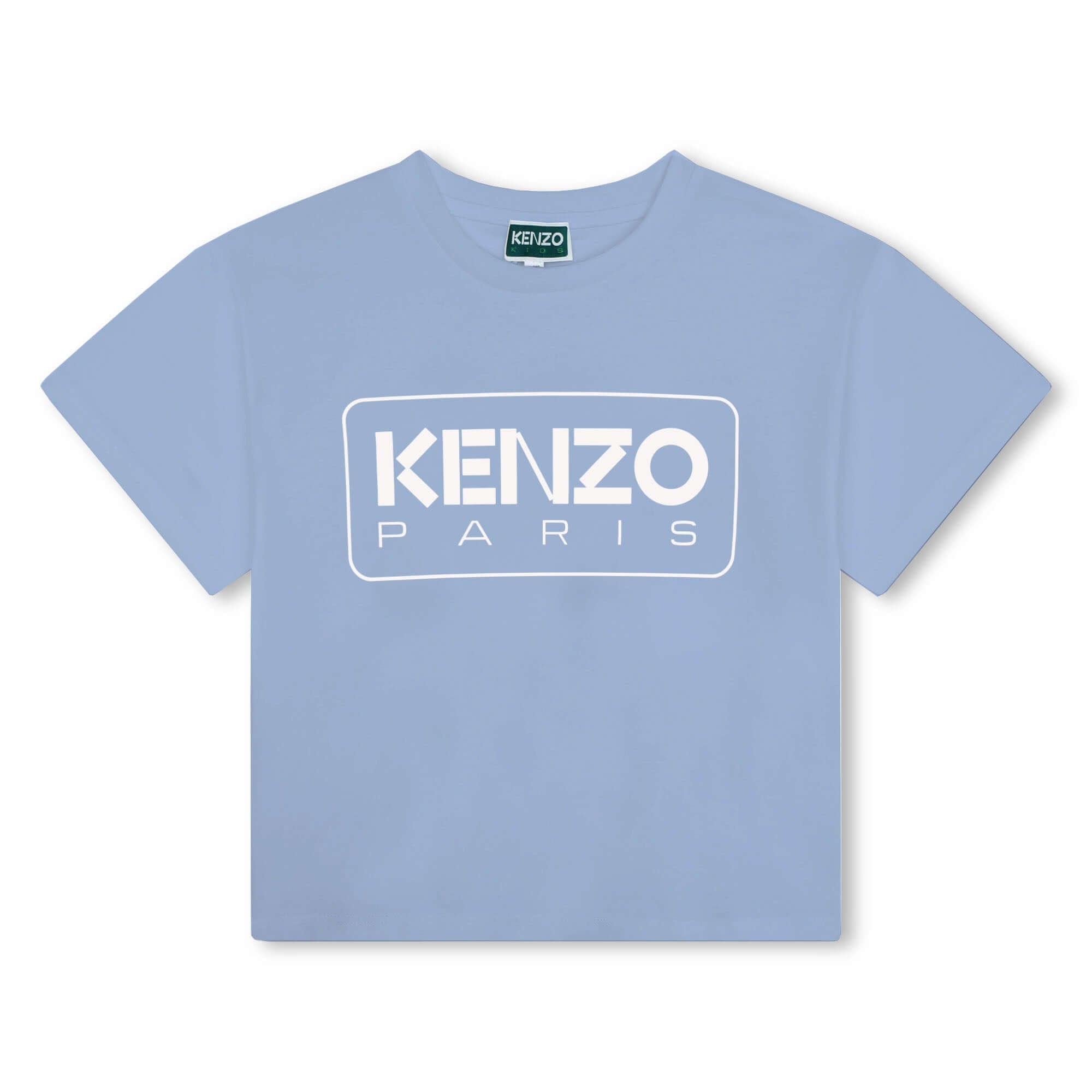 Kenzo Kids Boys Blue Kenzo Paris Logo T-Shirt