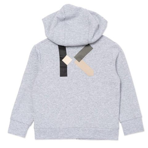 Kenzo Kids Boys Grey Zip-up Hoodie