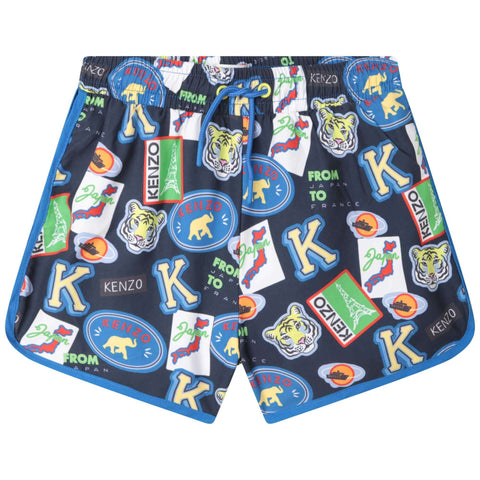 Kenzo Kids Boys Journey Print Swimming Shorts