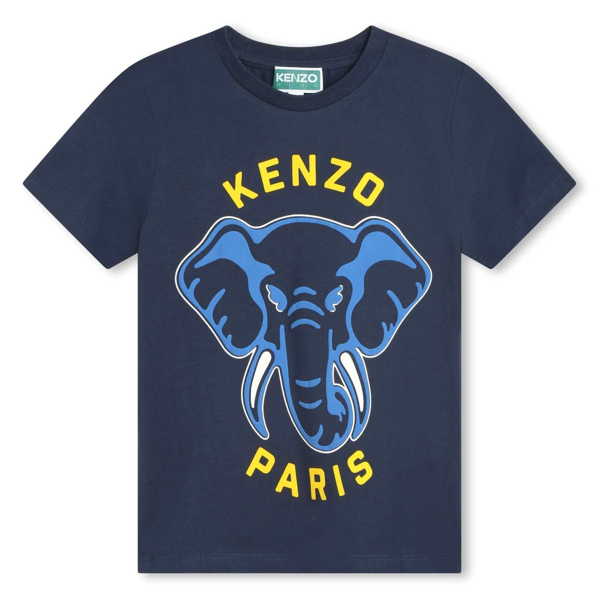 Kenzo Kids Boys Navy Elephant Print T-Shirt