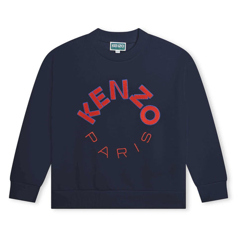 Kenzo Kids Boys Navy Kenzo Paris Logo Sweatshirt