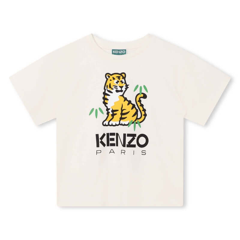 Kenzo Kids Boys Tiger 'TOKYO PARIS' Short Sleeve T-Shirt