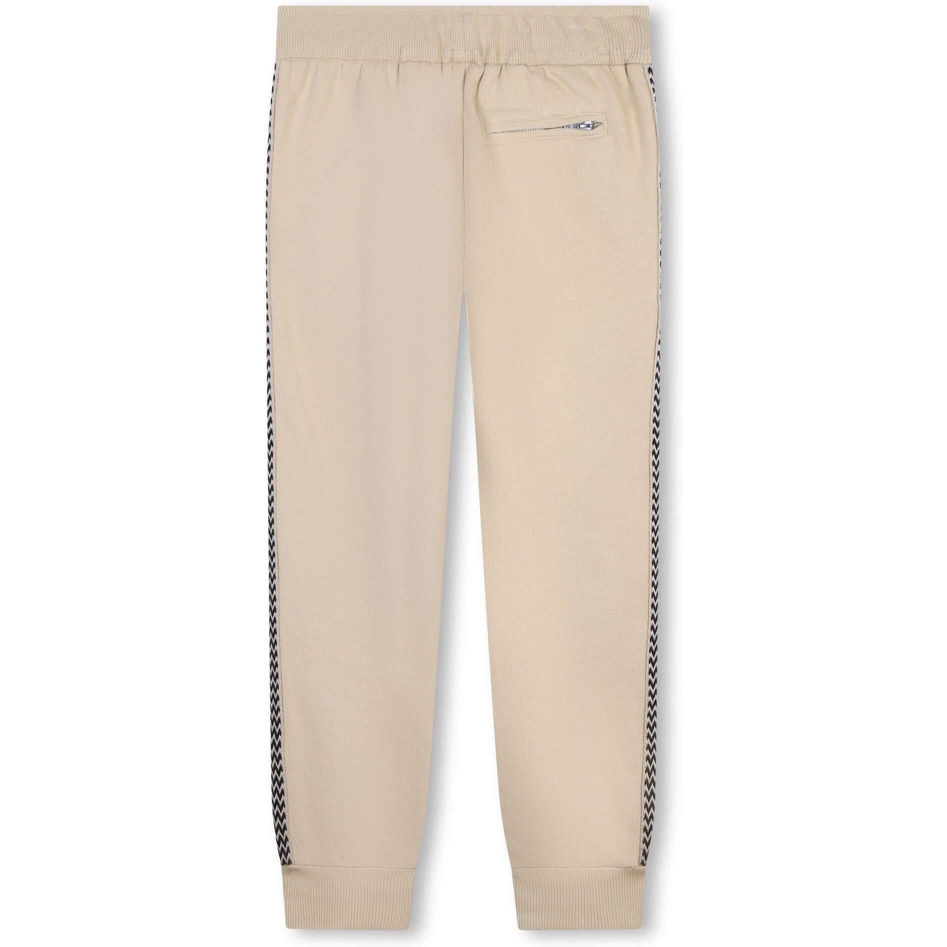 LANVIN Boys Beige Curb Logo Joggers